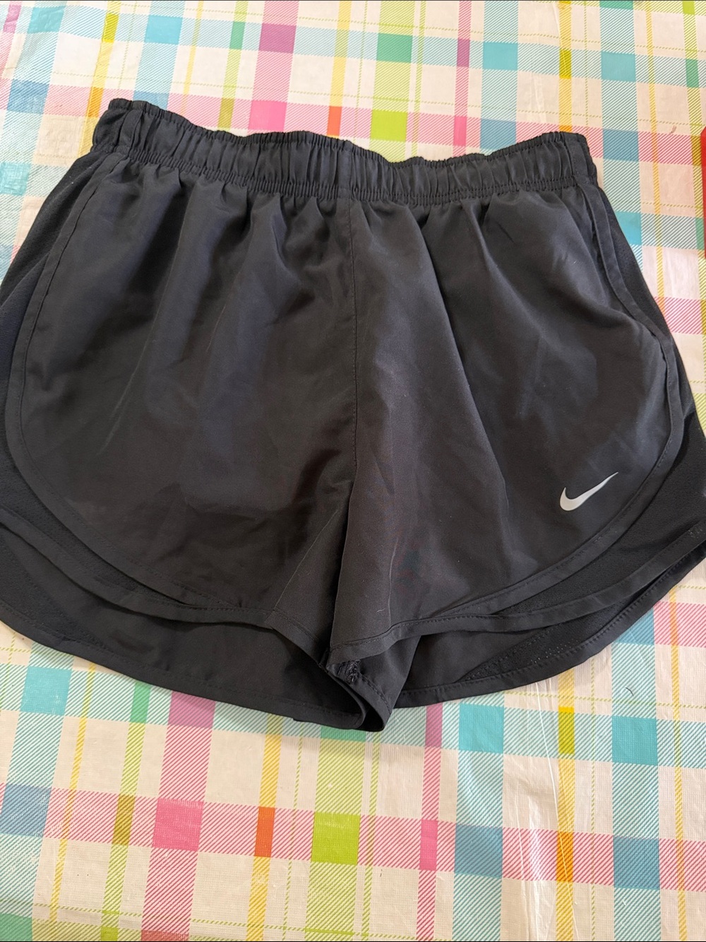 Nike Women's Black Athletic Running Shorts with Swoosh Size Small